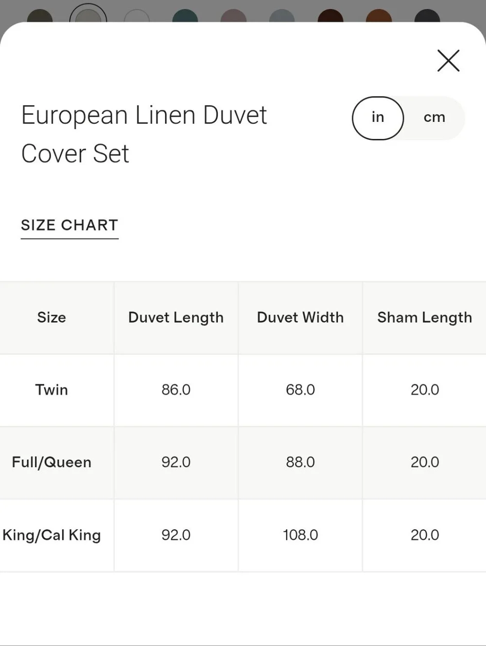 Quince Navy Blue Duvet Cover